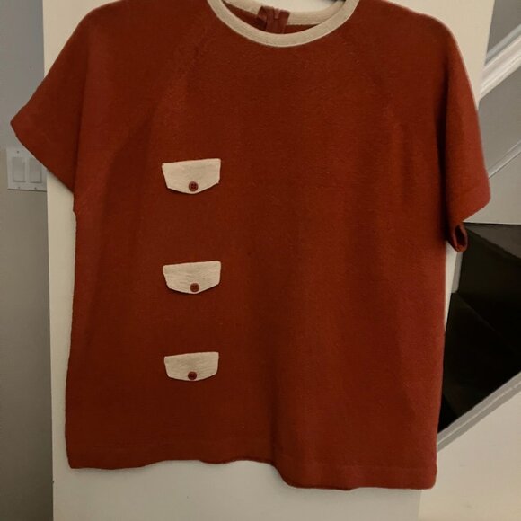 Vintage Orange Skirt and Shirt Set - Picture 2 of 6